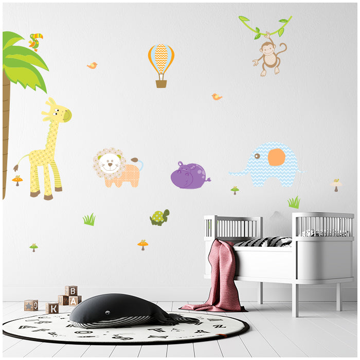 Pattern Animals Wall Sticker for Kids