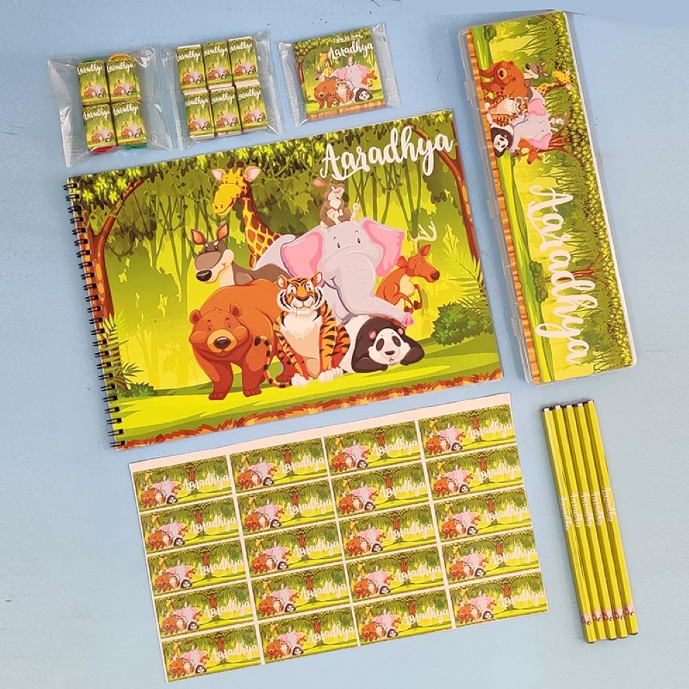 Personalized Stationery Set- Animals