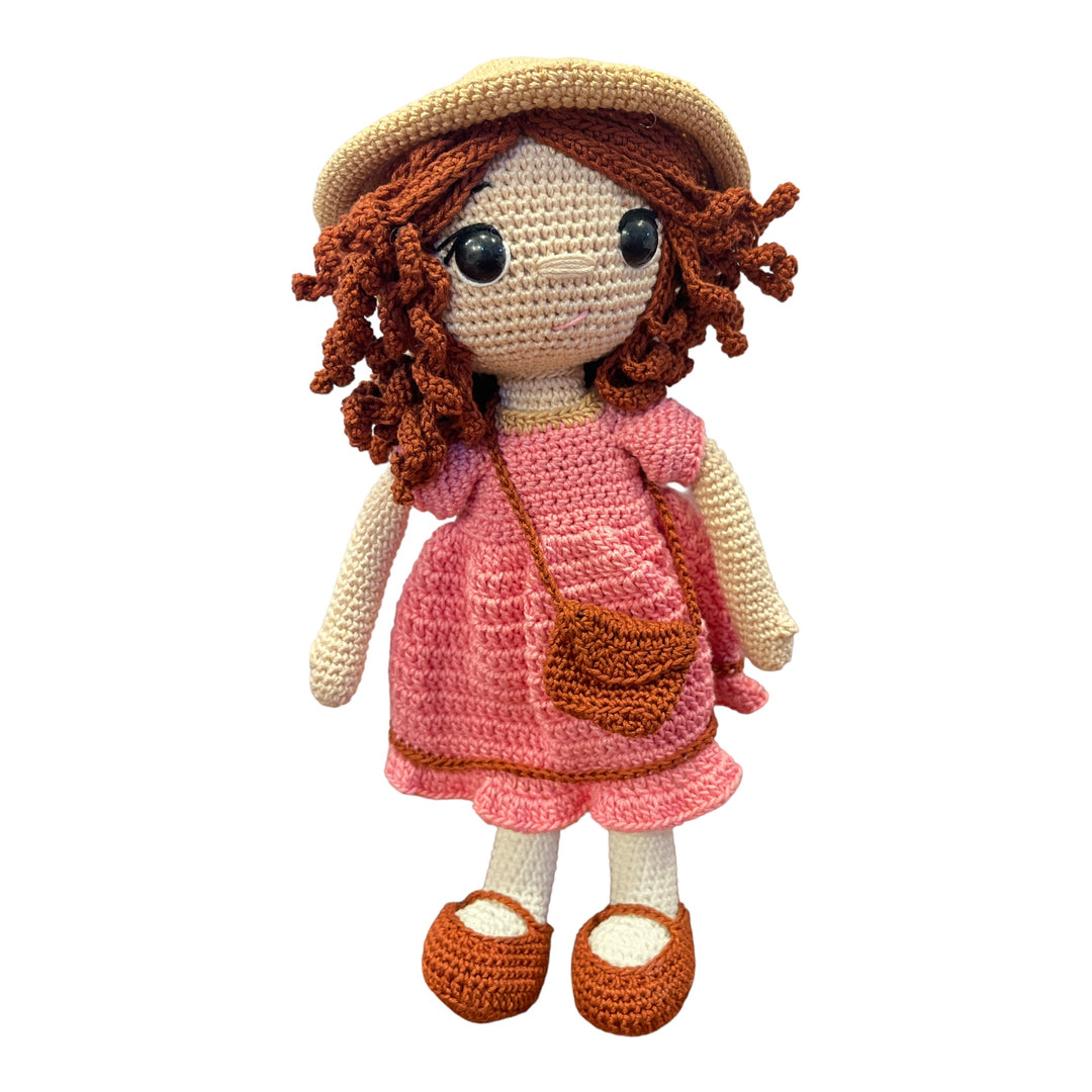 Crochet Toy- Pink Curl Wander Doll