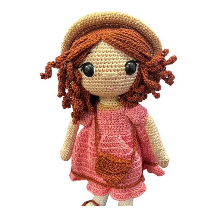 Crochet Toy- Pink Curl Wander Doll