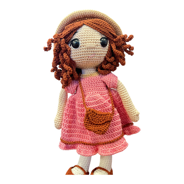 Crochet Toy- Pink Curl Wander Doll