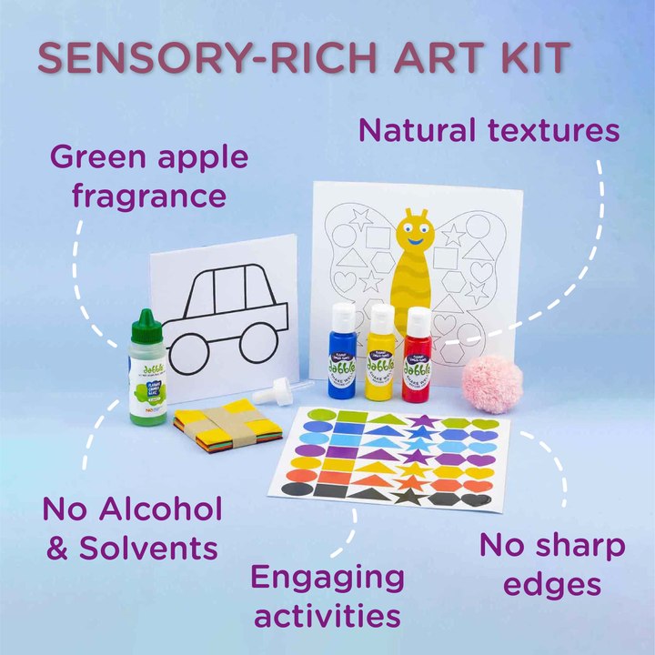 Preschool Art And Craft Kit | Sensory Rich-Art Kit For Preschoolers