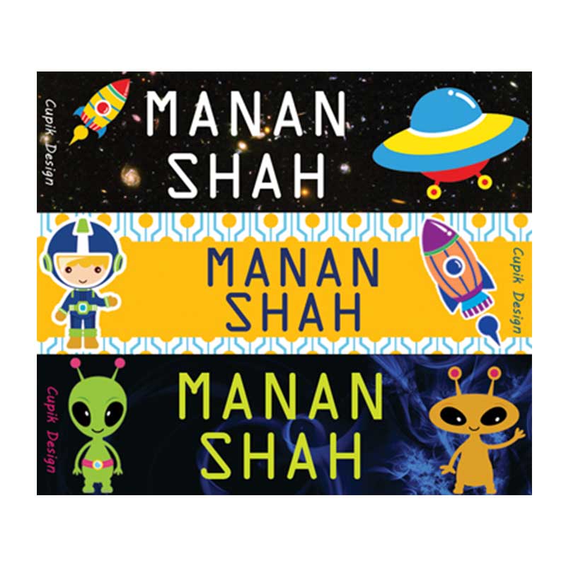 Astronaut Waterproof Stickers - Rectangular