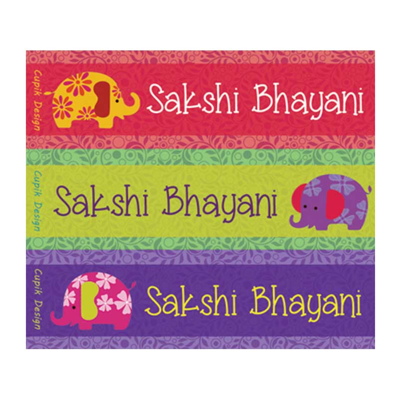 Ellie Waterproof Stickers - Rectangular