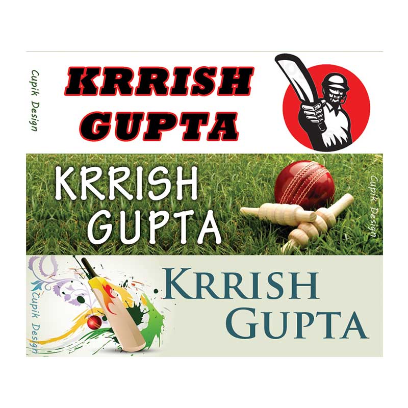 Cricket Waterproof Stickers - Rectangular