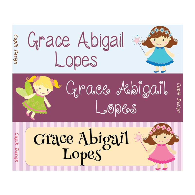 Fairies Waterproof Stickers - Rectangular