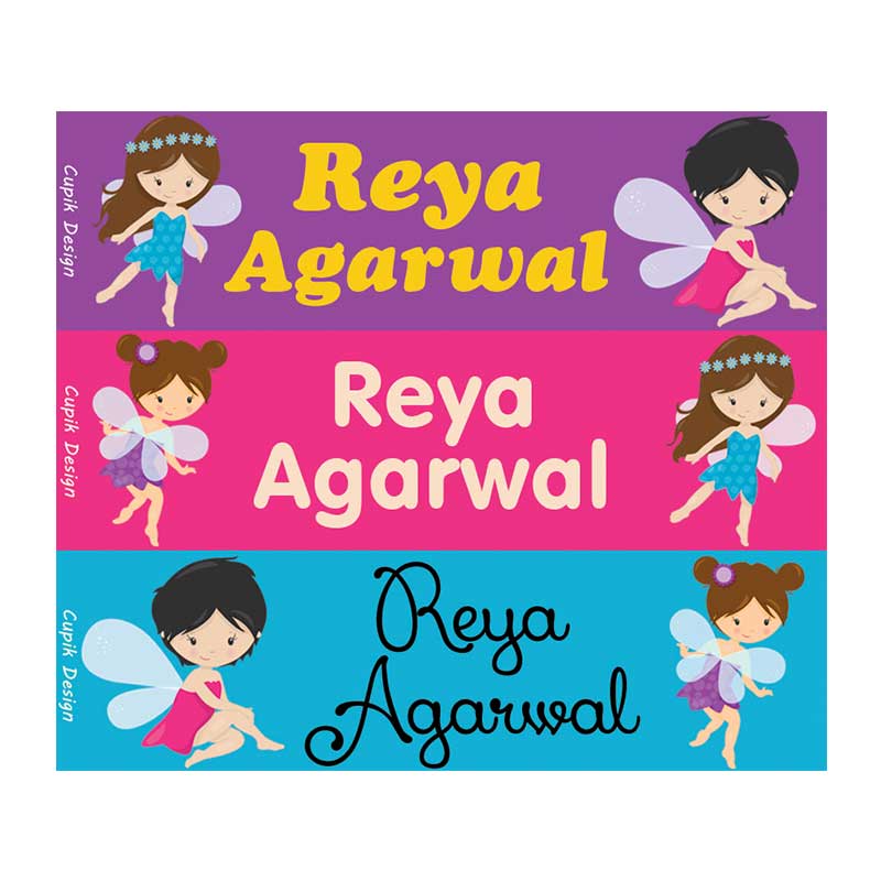 Fairy Waterproof Stickers - Rectangular