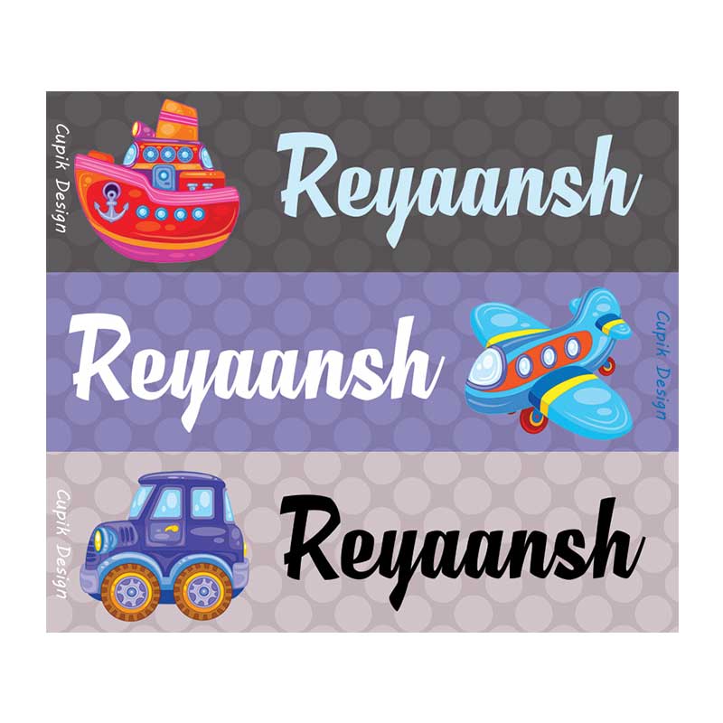 Transport 1 Waterproof Stickers - Rectangula