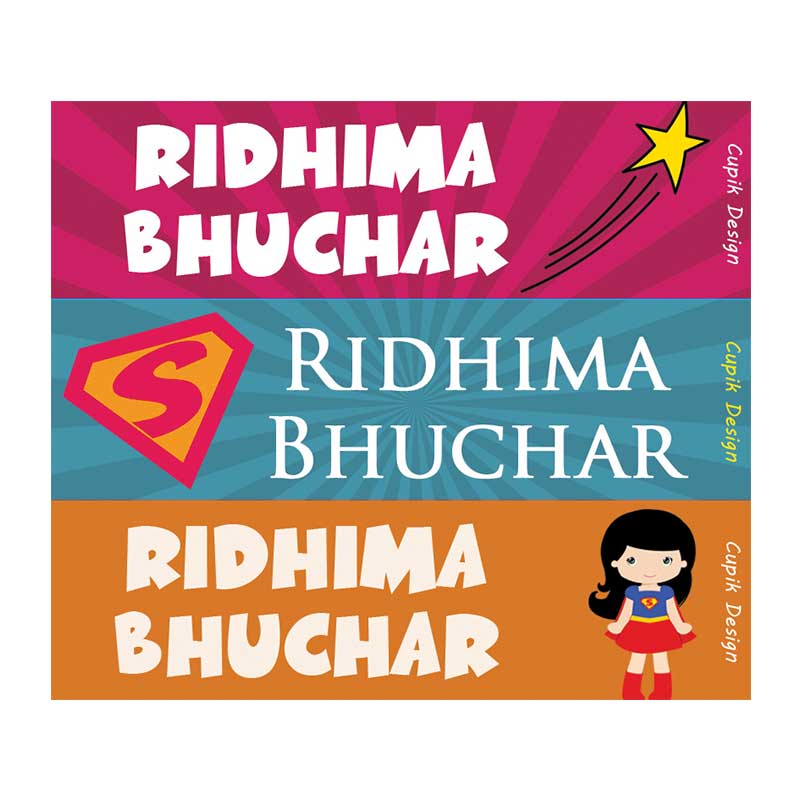Supergirl Waterproof Stickers - Rectangular