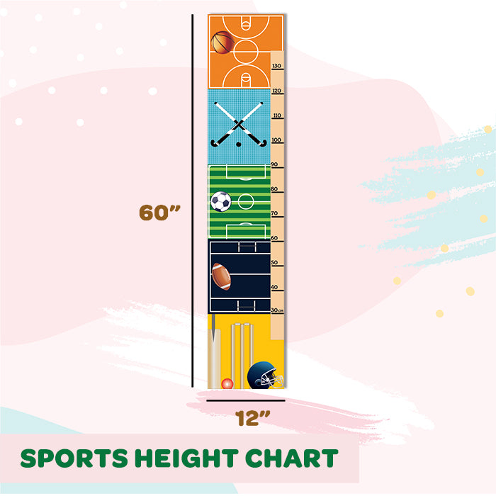 Grow Along - Sports Height Chart Wall Sticker