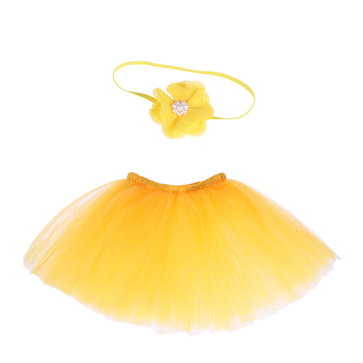 Tutu Skirt - Mango Yellow (with Hairband)