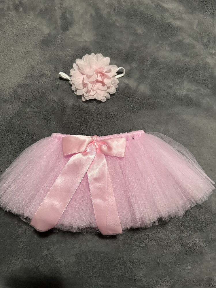 Tutu Skirt - Pastel Pink (with Hairband)
