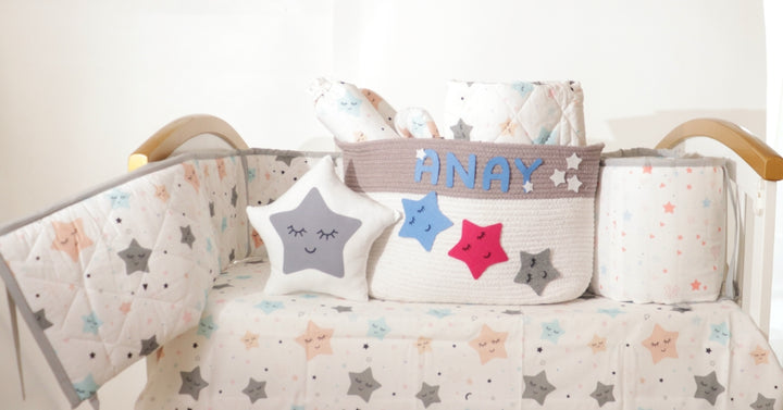 Twinkly Stars - Organic Cot Bedding Gift Set