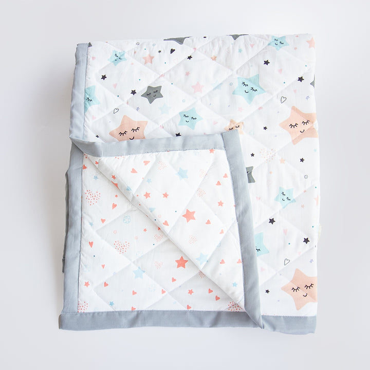 Twinkly Stars - Organic Cot Bedding Gift Set