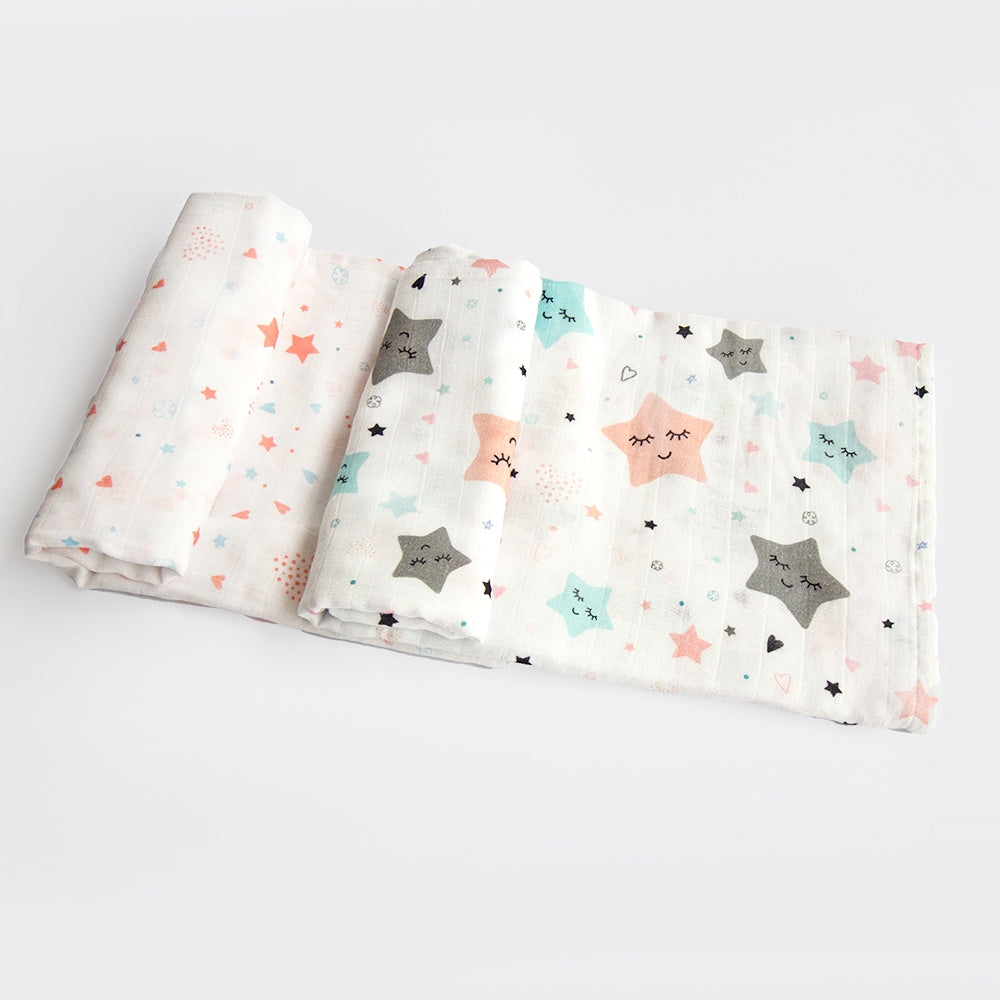 Twinkly Stars Muslin Essentials - Set Of 6