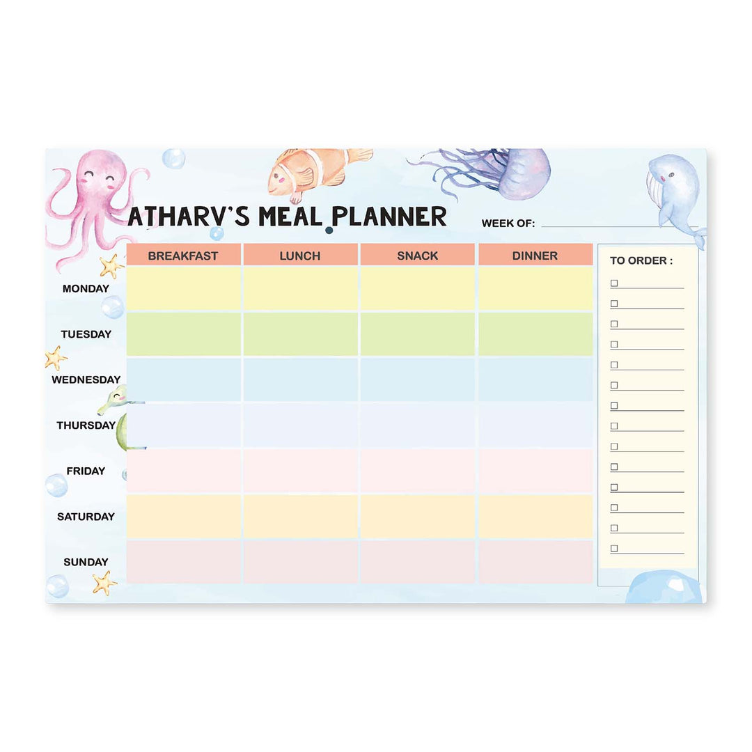 Meal Planner - Under The Sea