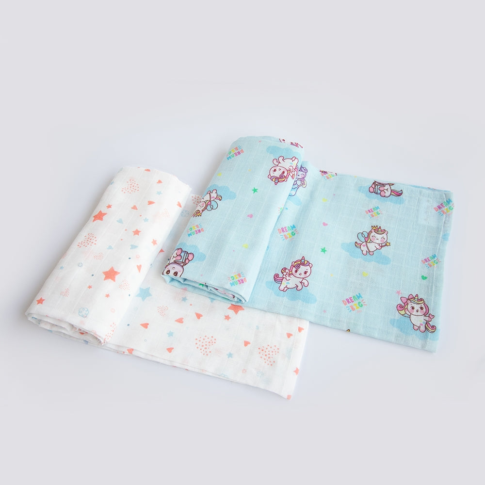 Unicorn Dreams Muslin Essentials - Set Of 6