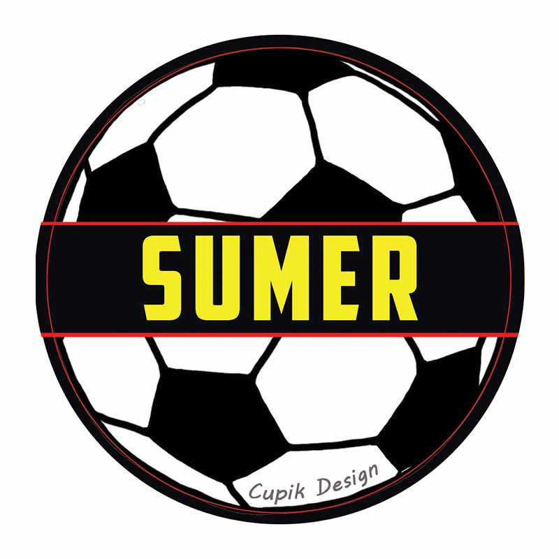 Football Waterproof Stickers (Round)