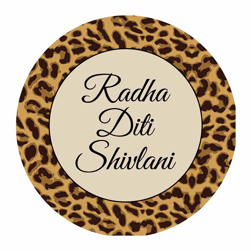 Cheetah Waterproof Stickers (Round)