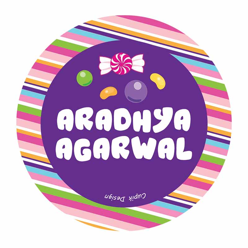 Candyland Waterproof Stickers (Round)