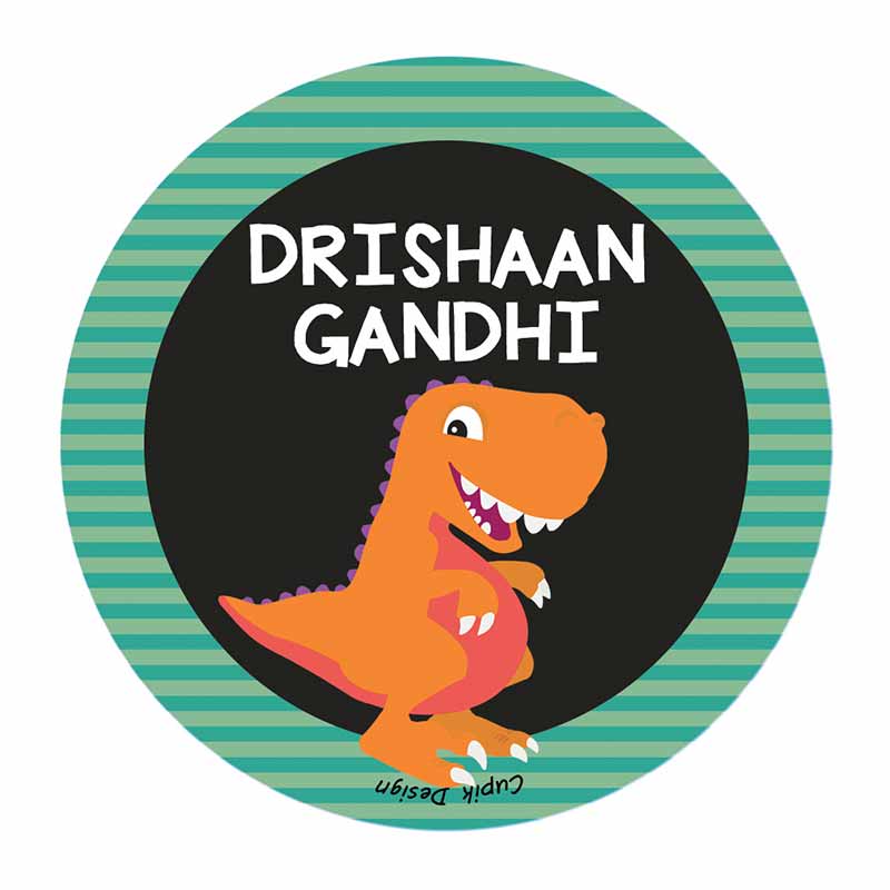 TRex Waterproof Stickers (Round)