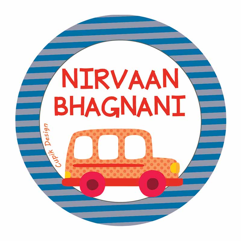 Truck Waterproof Stickers (Round)