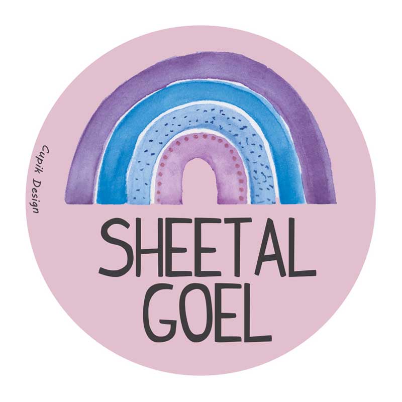 Rainbow Waterproof Stickers (Round)