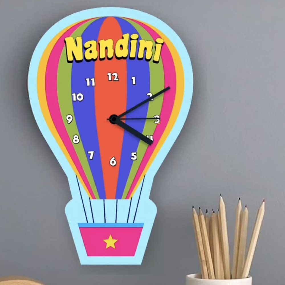 Wall Clock- Hot Air Balloon