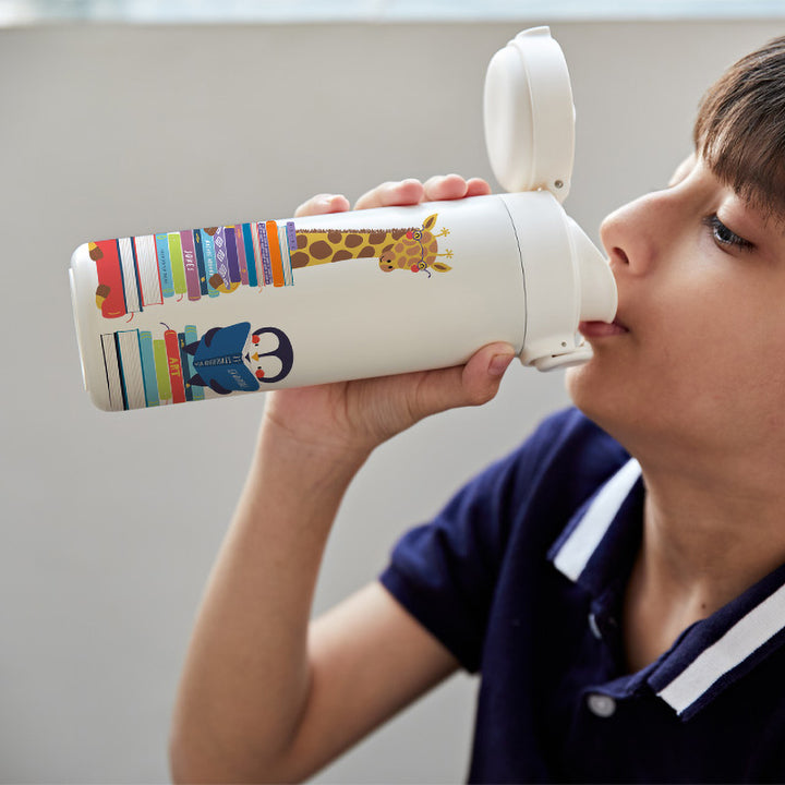 Insulated Water Bottle -Animal Library