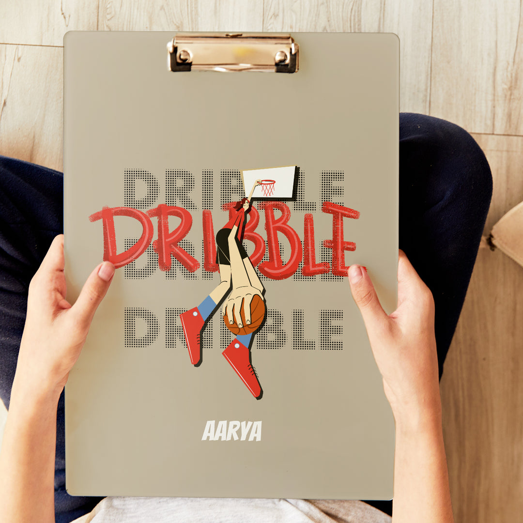 Personalised Clipboard - BasketBall Fever Girl