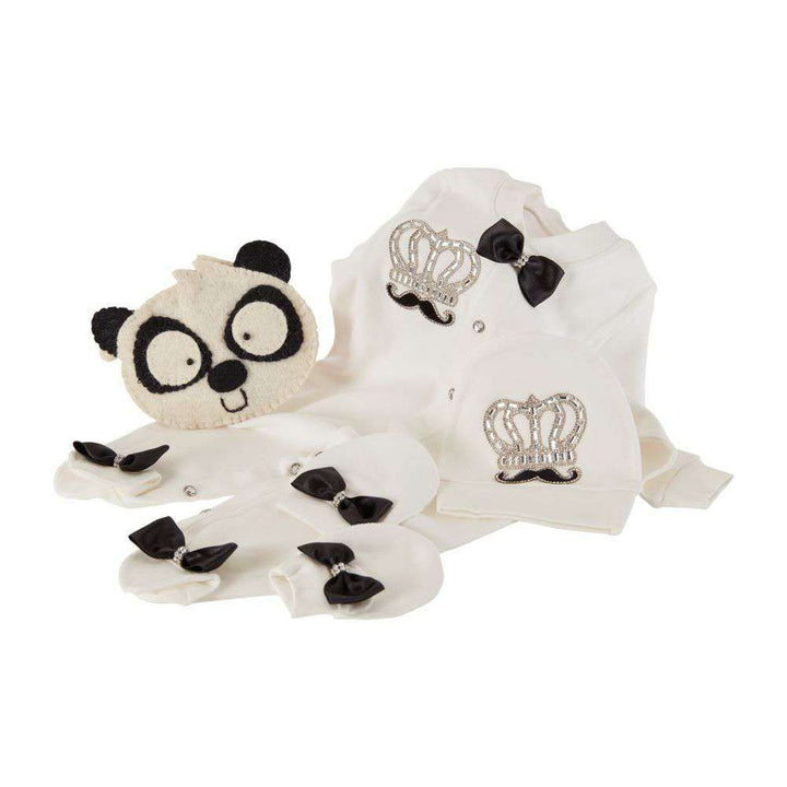 Peruvian Romper Set- Black Moustache