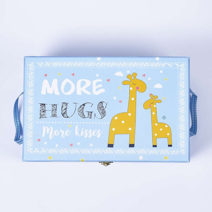 The Blue “More Hugs More Kisses” Trunk