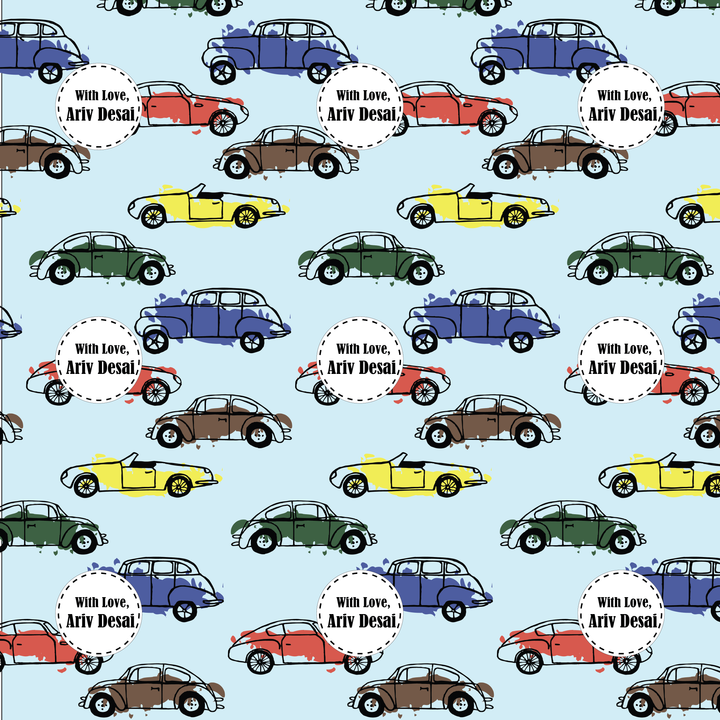 Gift Wrapping  Paper -VroomVibe Car