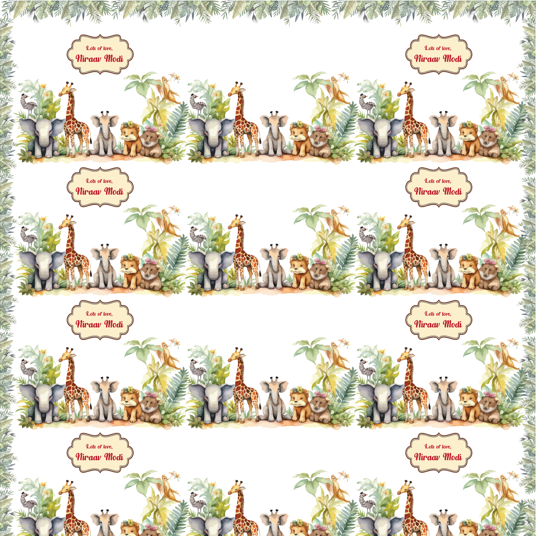 Gift Wrapping  Paper - Animal Kingdom