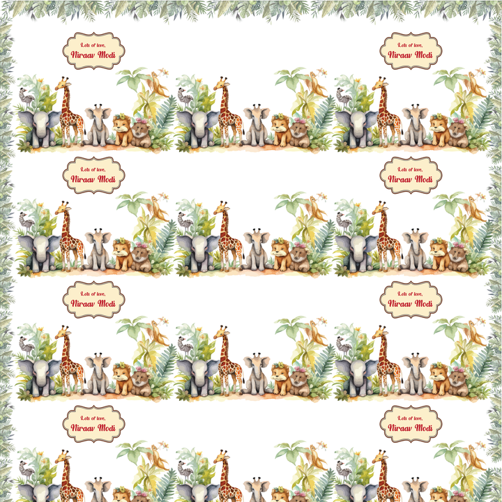 Gift Wrapping  Paper - Animal Kingdom