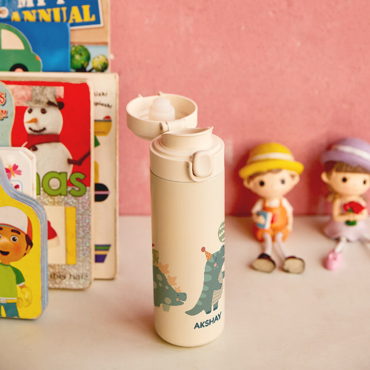 Insulated Water Bottle - Dino Party