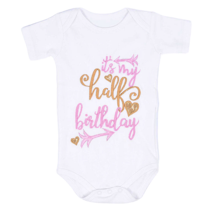 Half Birthday Cupid Romper