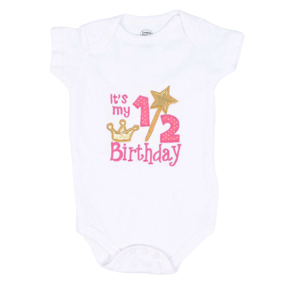 Half Birthday Magical Romper - Pink