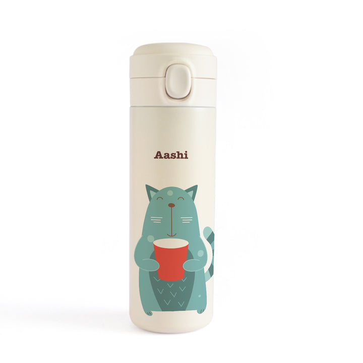 Insulated Water Bottle - Kitty Cat