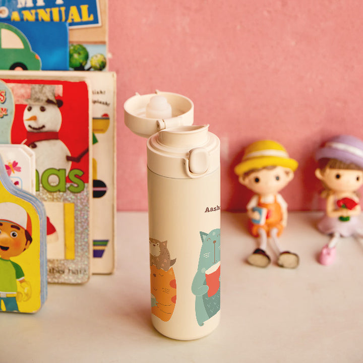 Insulated Water Bottle - Kitty Cat