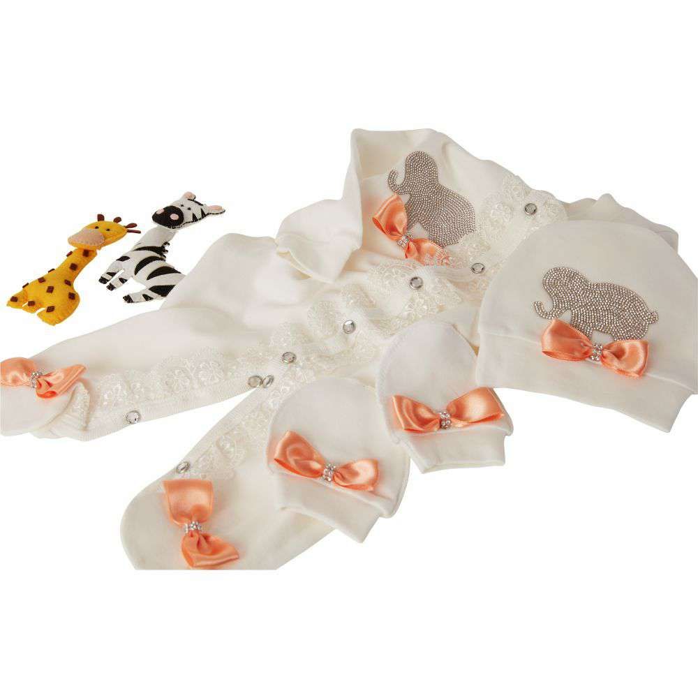 Peruvian Romper Set- Orange Ellie