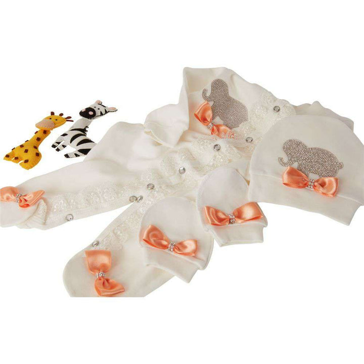 Peruvian Romper Set- Orange Ellie