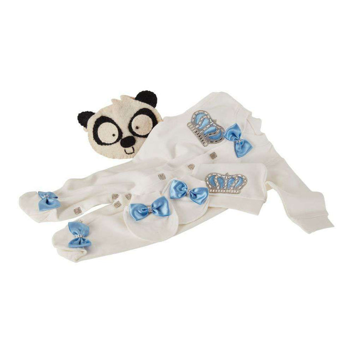 Peruvian Romper Set- Blue Crown