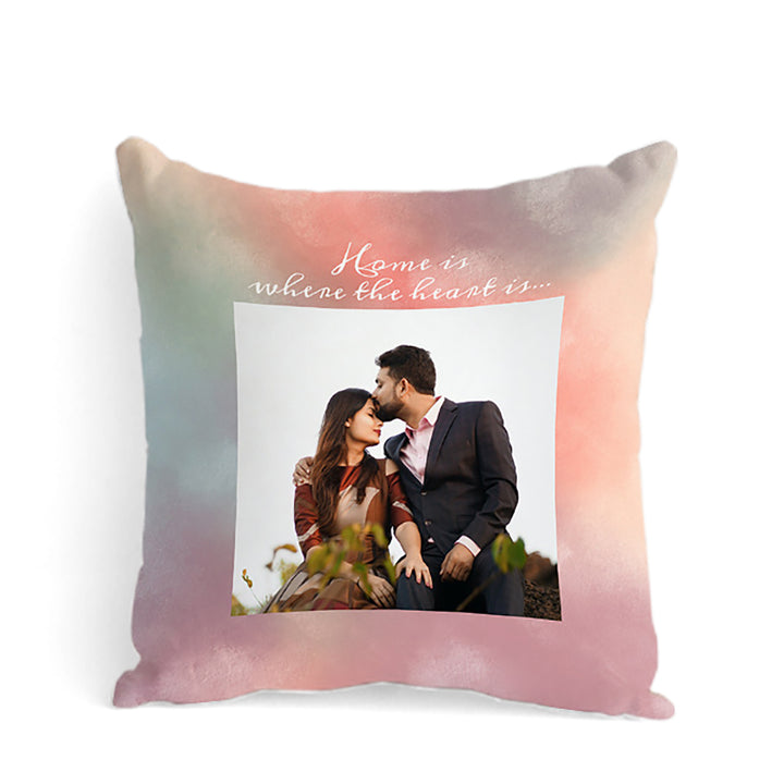 Personalised Photo Cushions - Home Is Where The Heart Is