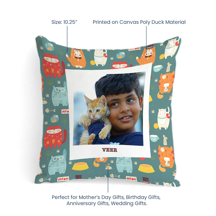 Personalised Photo Cushions - Kitty Cat