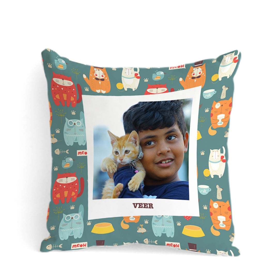 Personalised Photo Cushions - Kitty Cat