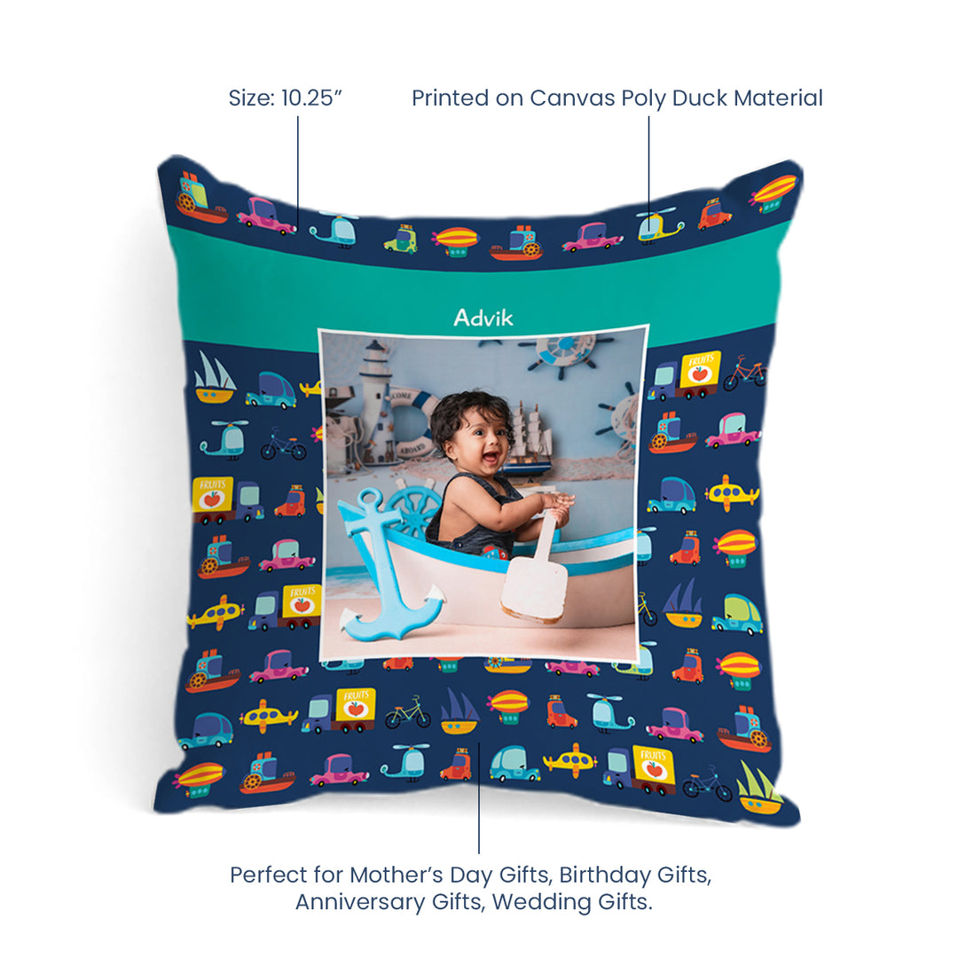 Personalised Photo Cushions - Let's Travel