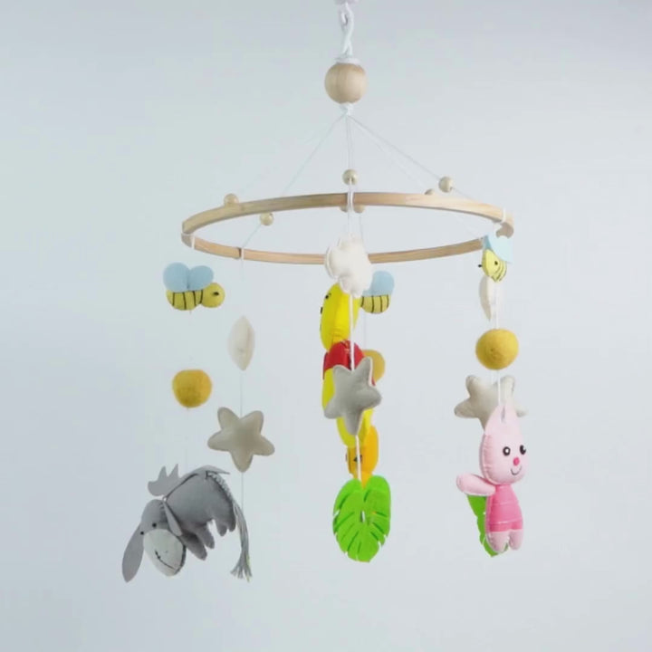 Babble Wrap Cot / Crib Mobile - Winnie And Friends