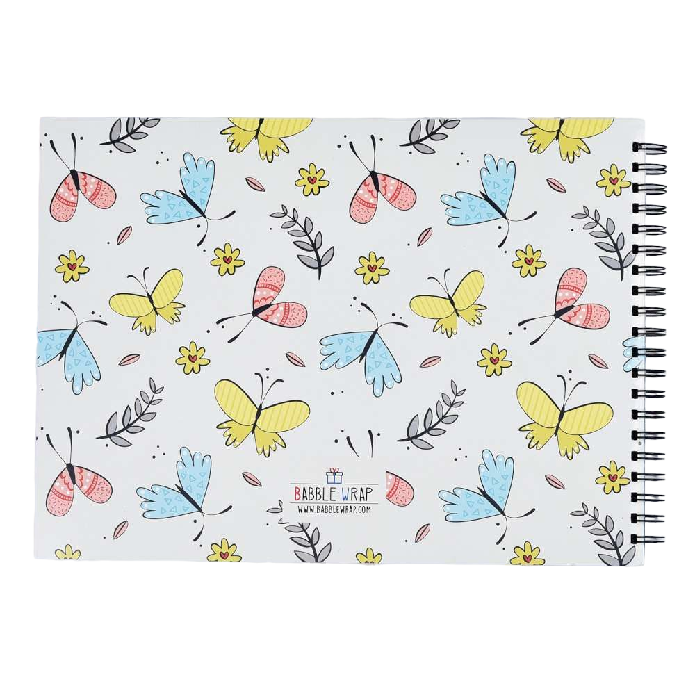 Sketch Books With Personalized Crayons - Butterfly