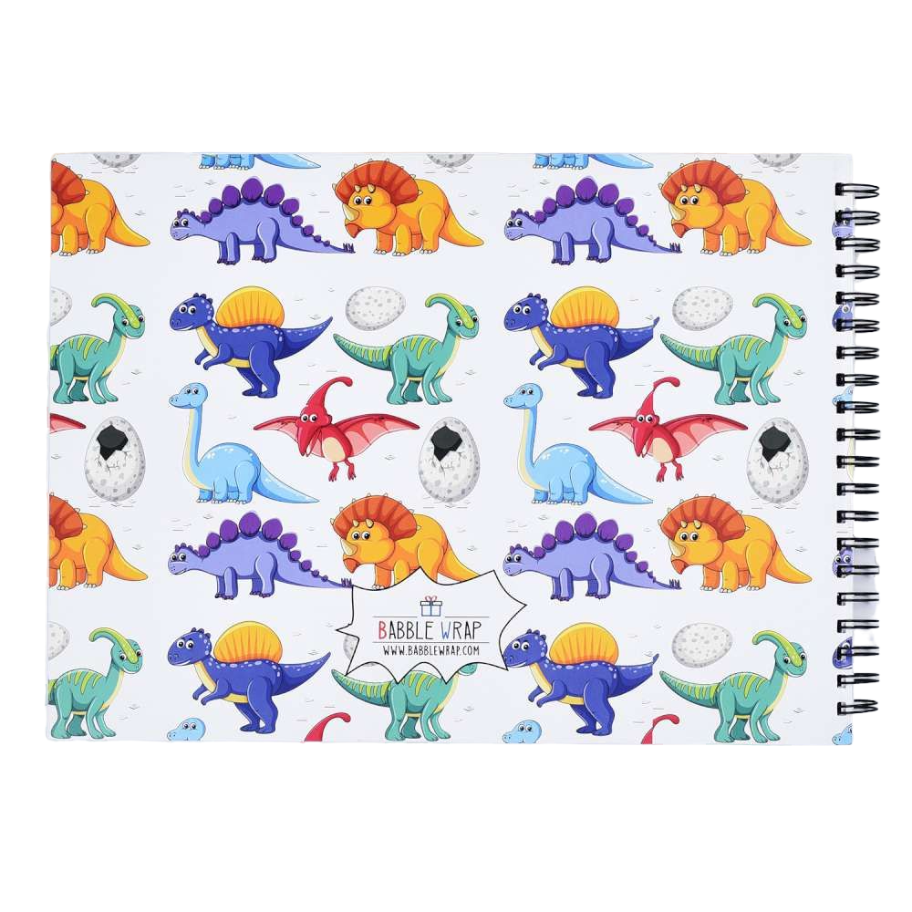 Sketch Books With Personalized Crayons - Dinosaurs